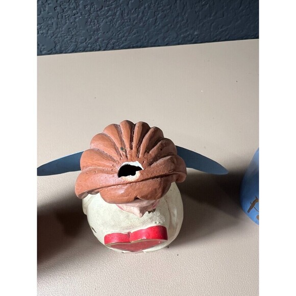 Vintage Set of 3 Midwest of Cannon Falls Wood Peace Love Joy Angel Figurines - Picture 4 of 9